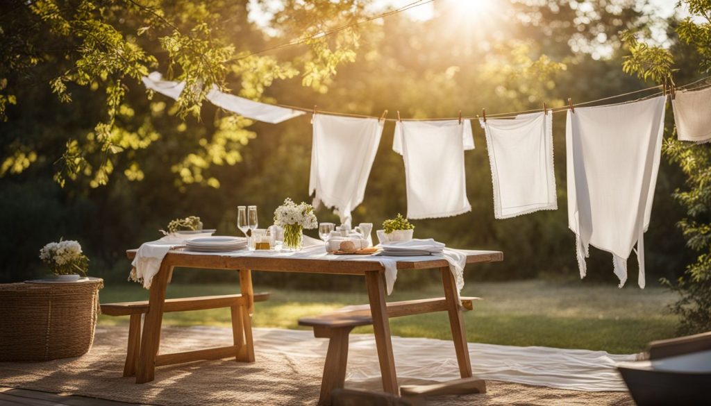 Washing and Drying Table Linens